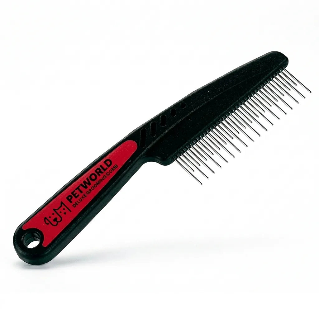 Petworld Rotating Teeth Grooming Comb for Dogs and Cats